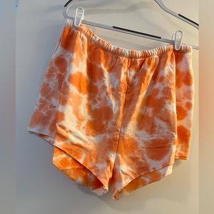 Orange Tie Dye Offline By Aerie Slouchy Shorts